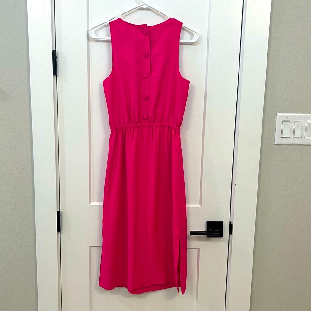 J Crew Button Back Midi Dress